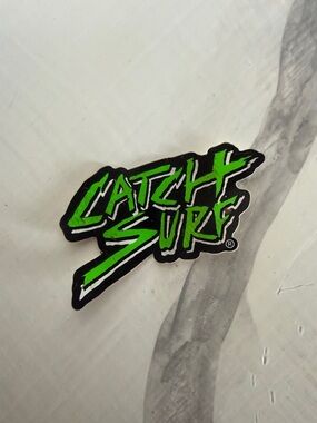 Catch Surf Sticker - Neon Blue & Green Logo